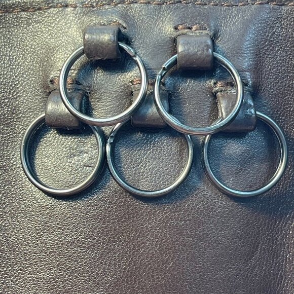 Bottega Veneta Intrecciato Leather Key Case Dark Brown - Preowned - Picture 7 of 9